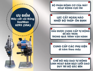 Máy Cắt Vải Đứng EastMan 10 inch 2 May Cat Vai Dung EastMan 629X USA 2